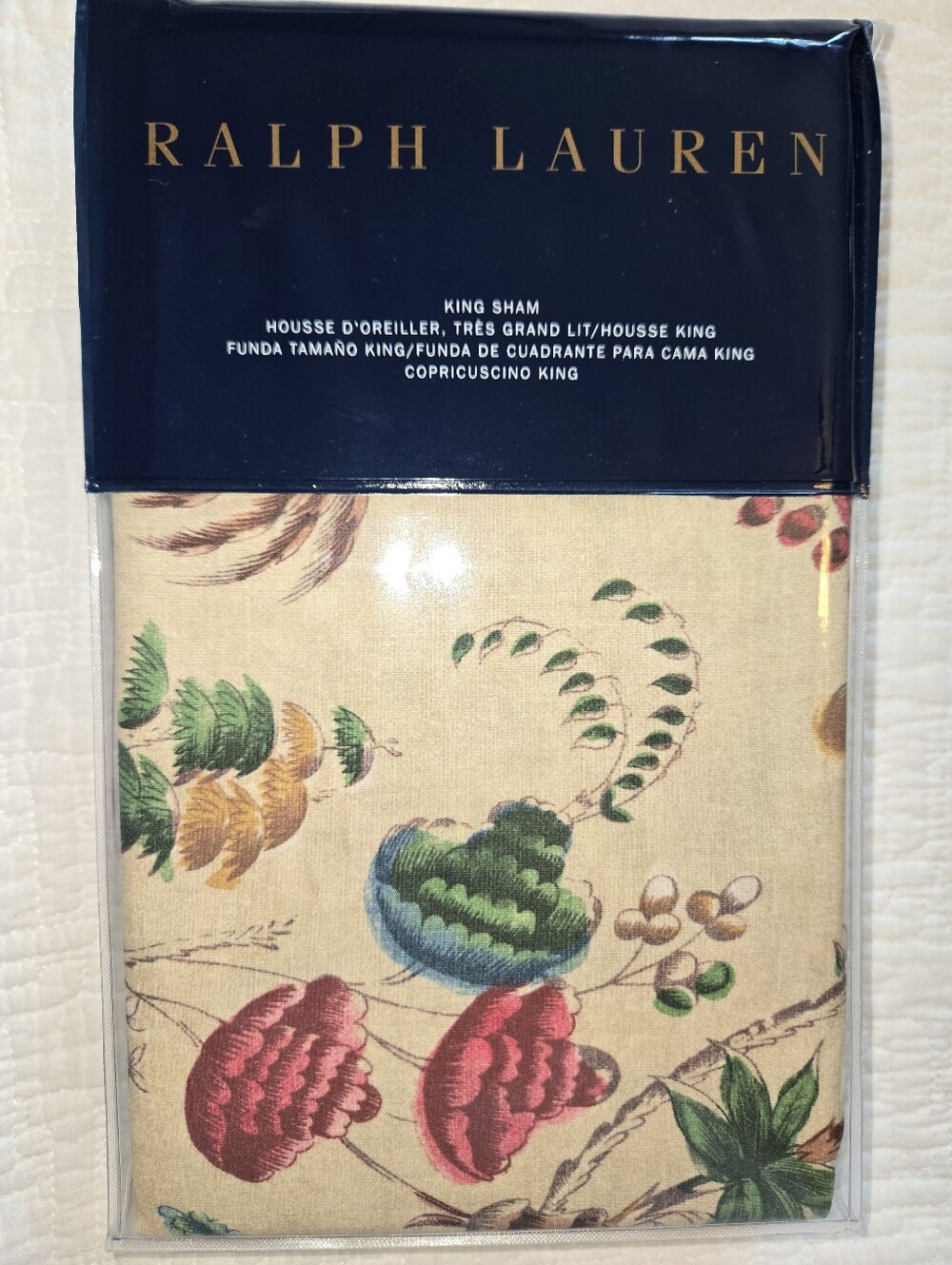 Ralph Lauren Maren King Pillow Shams Set of Two 20" x 36" - Picture 6 of 6